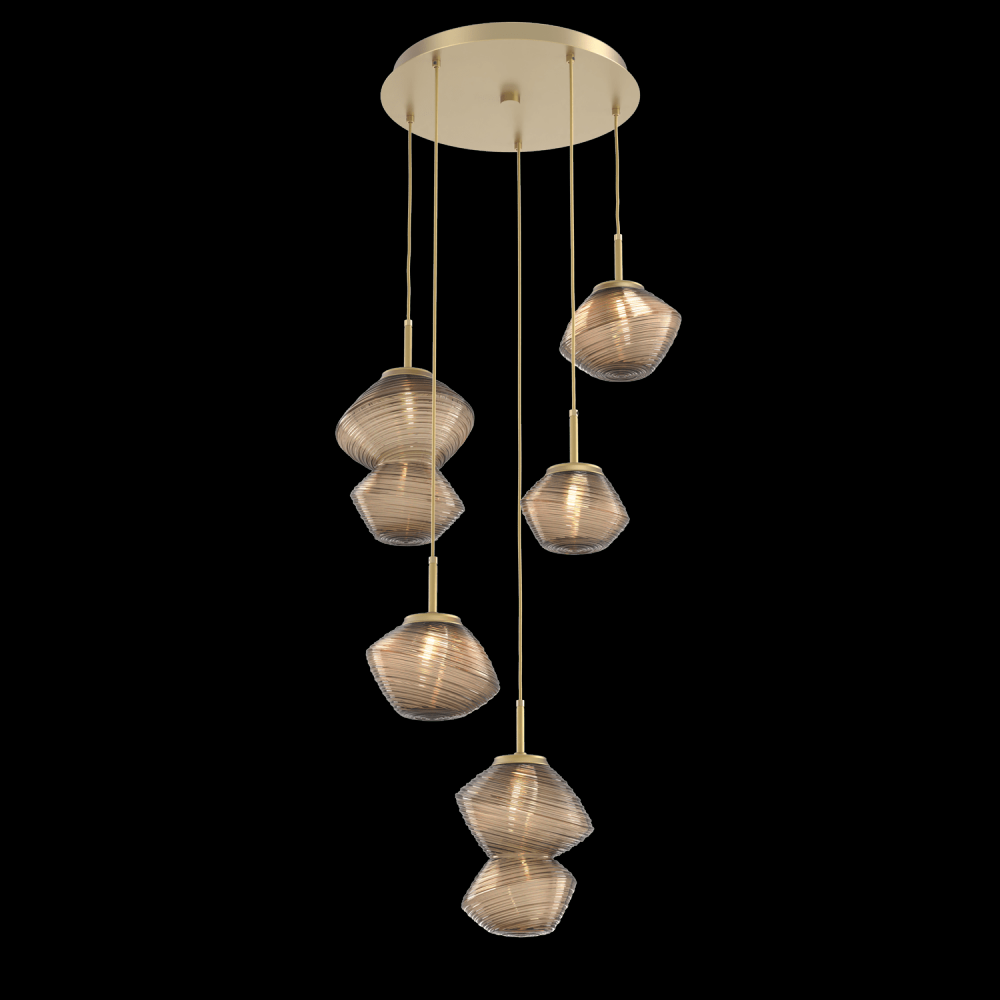 Mesa Round 5pc Multi-Pendant