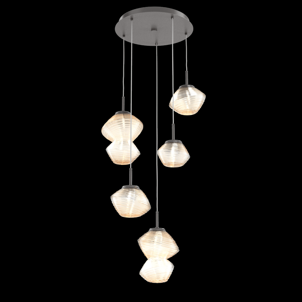 Mesa Round 5pc Multi-Pendant