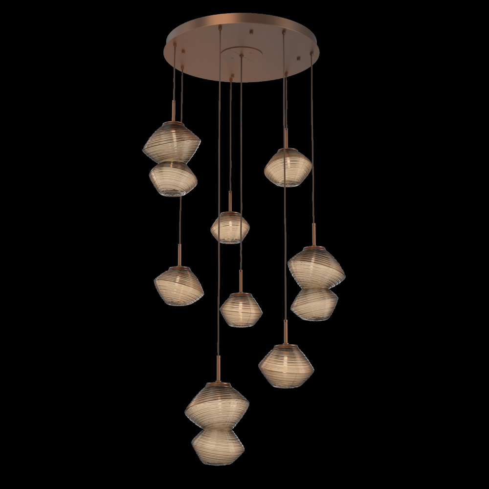 Mesa Round 8pc Multi-Pendant