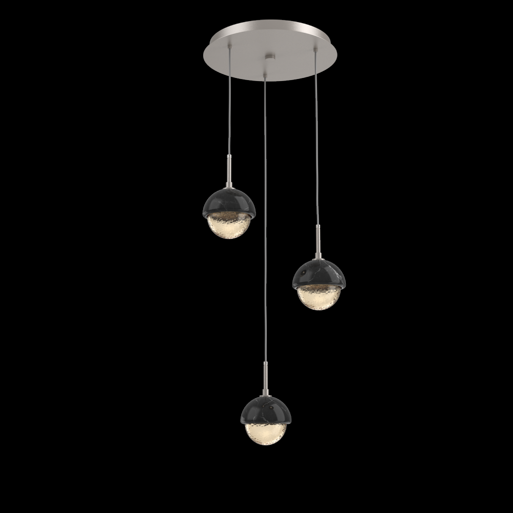 Cabochon Round 3pc Multi-Pendant