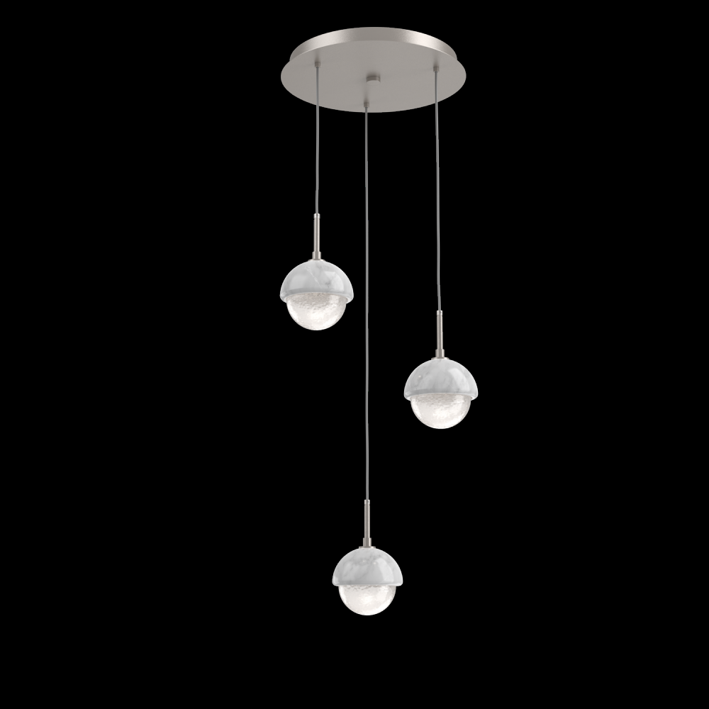 Cabochon Round 3pc Multi-Pendant