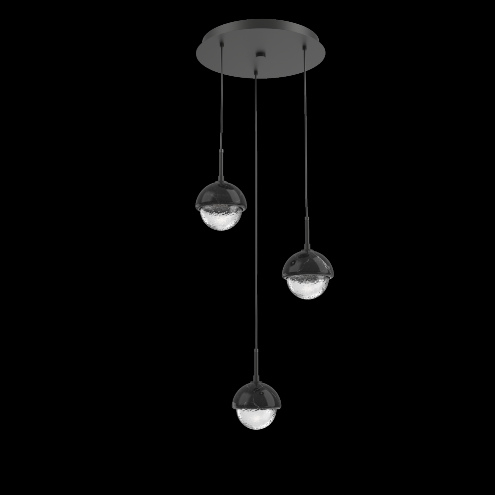 Cabochon Round 3pc Multi-Pendant