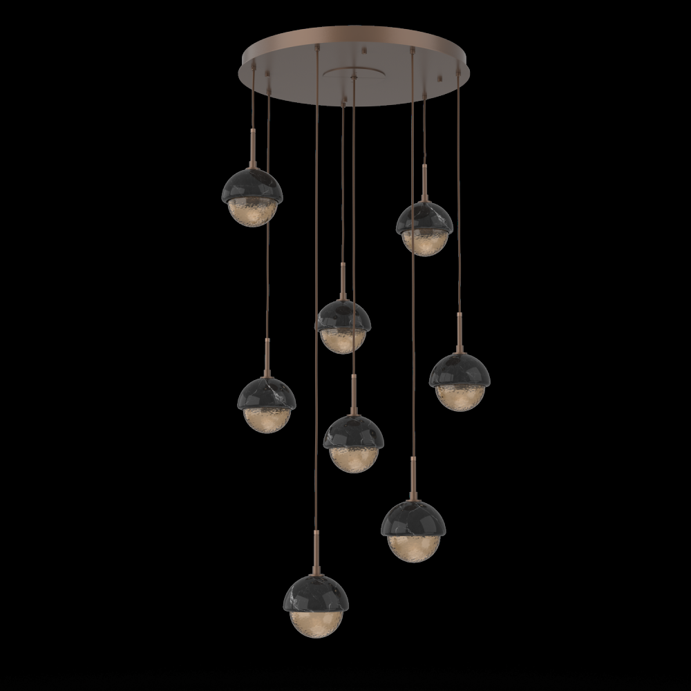 Cabochon Round 8pc Multi-Pendant