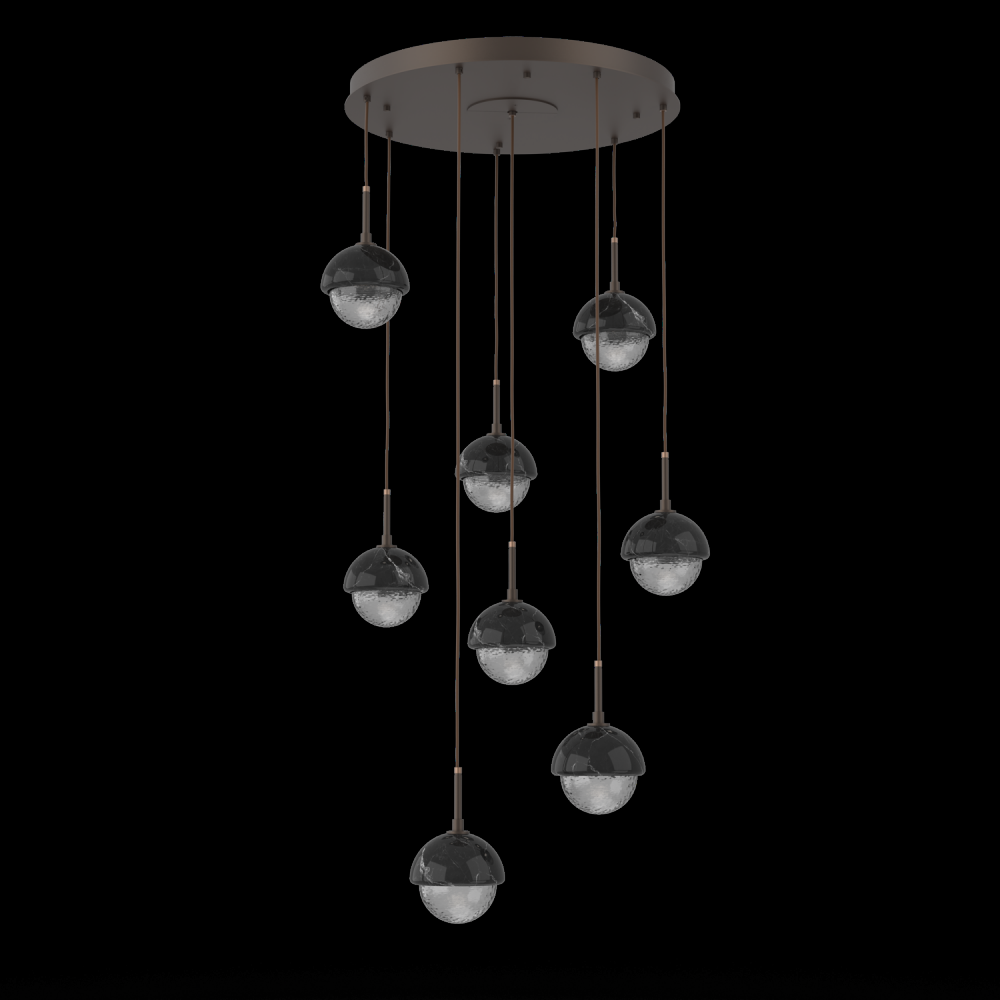 Cabochon Round 8pc Multi-Pendant