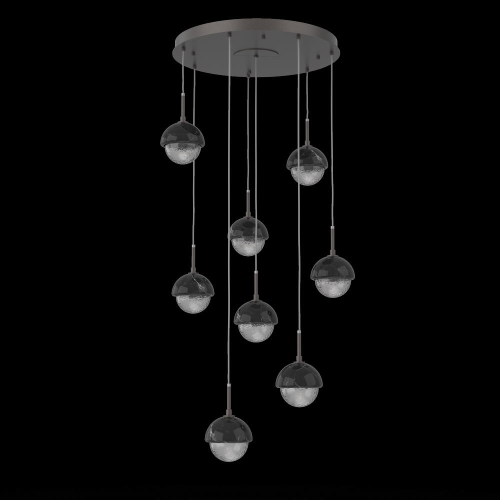 Cabochon Round 8pc Multi-Pendant