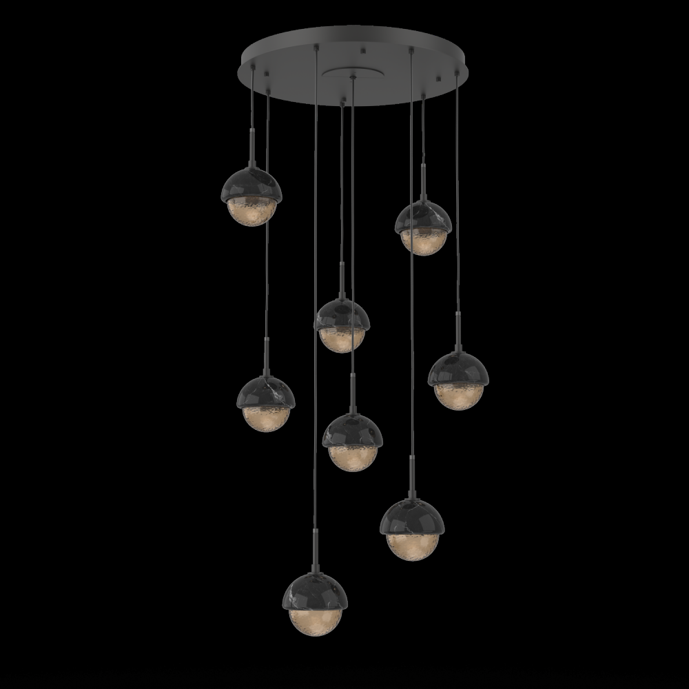 Cabochon Round 8pc Multi-Pendant