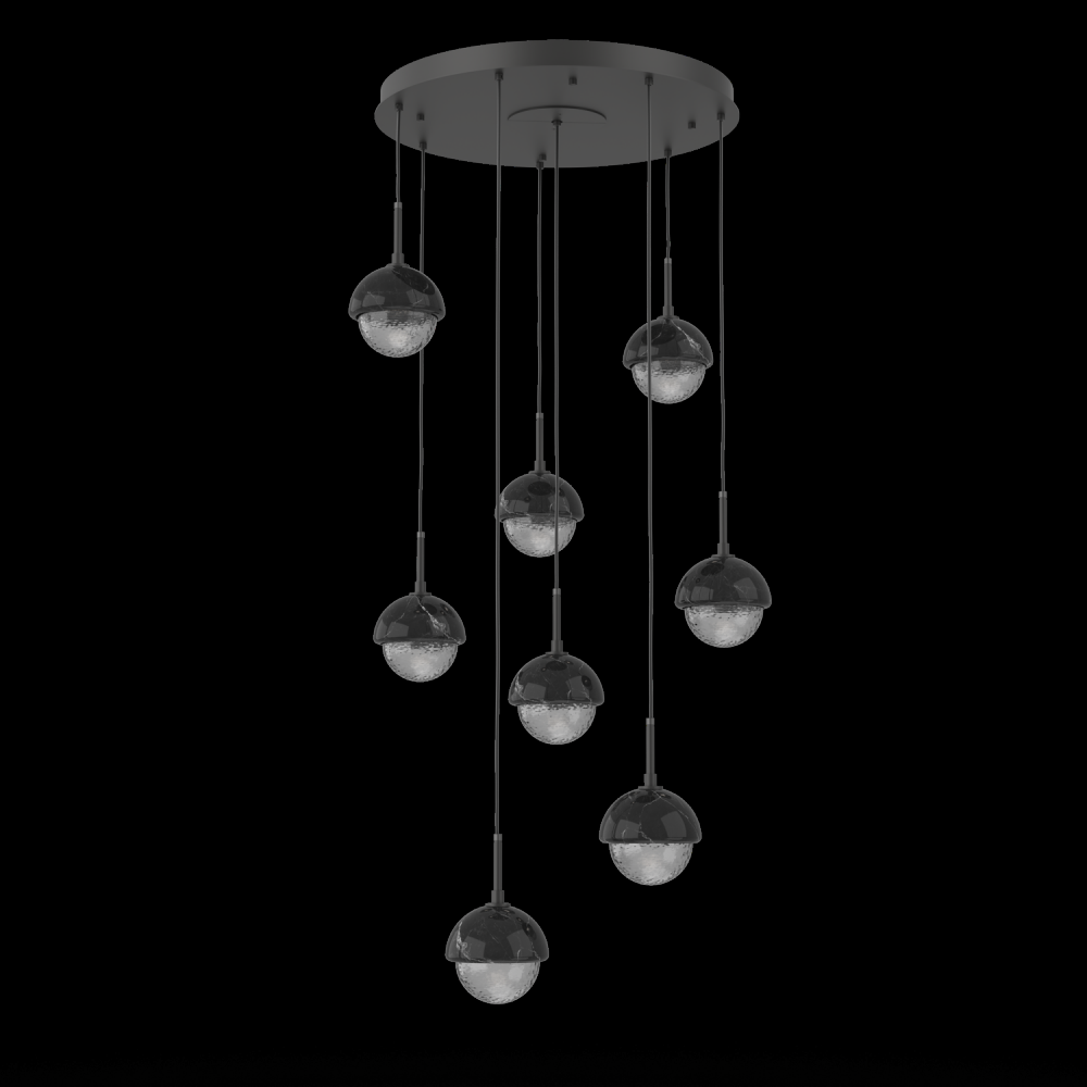 Cabochon Round 8pc Multi-Pendant