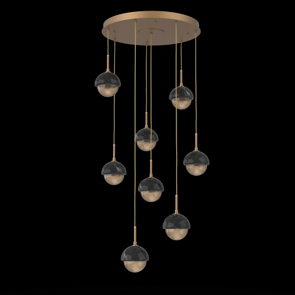 Cabochon Round 8pc Multi-Pendant