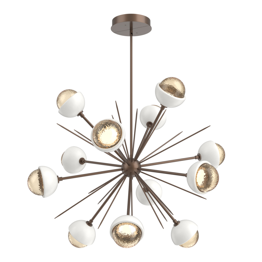 Cabochon Chandelier Large Pendant Burnished Bronze