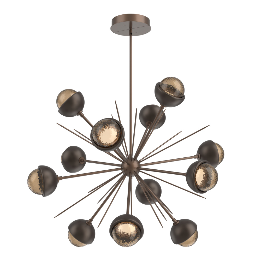 Cabochon Chandelier Large Pendant Burnished Bronze