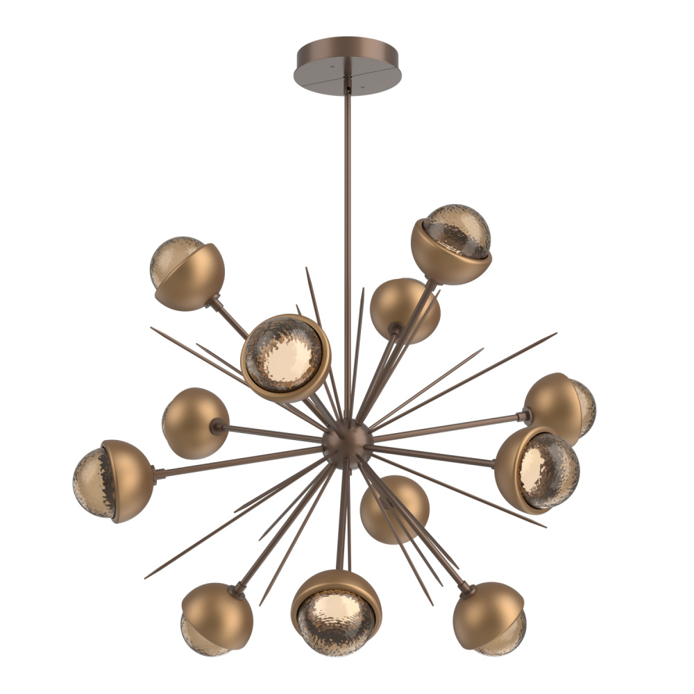 Cabochon Chandelier Large Pendant Burnished Bronze