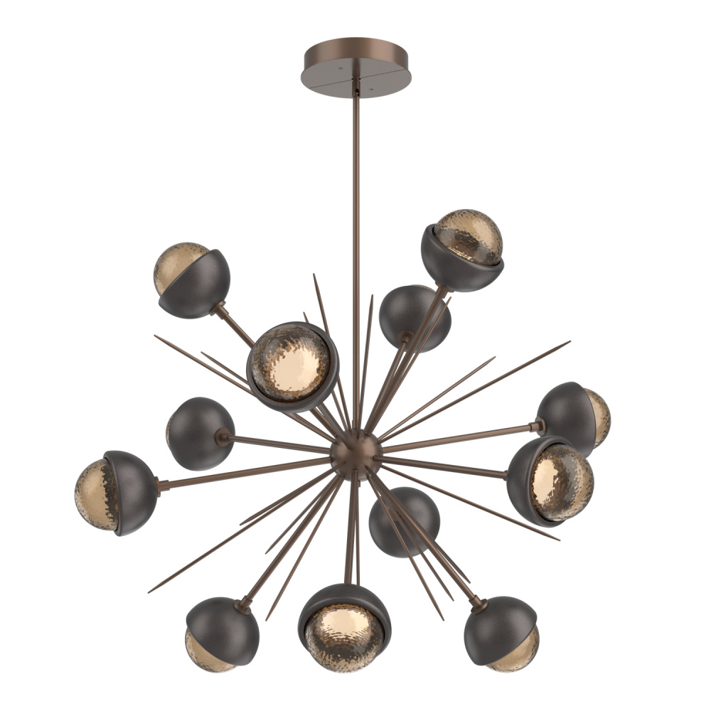 Cabochon Chandelier Large Pendant Burnished Bronze