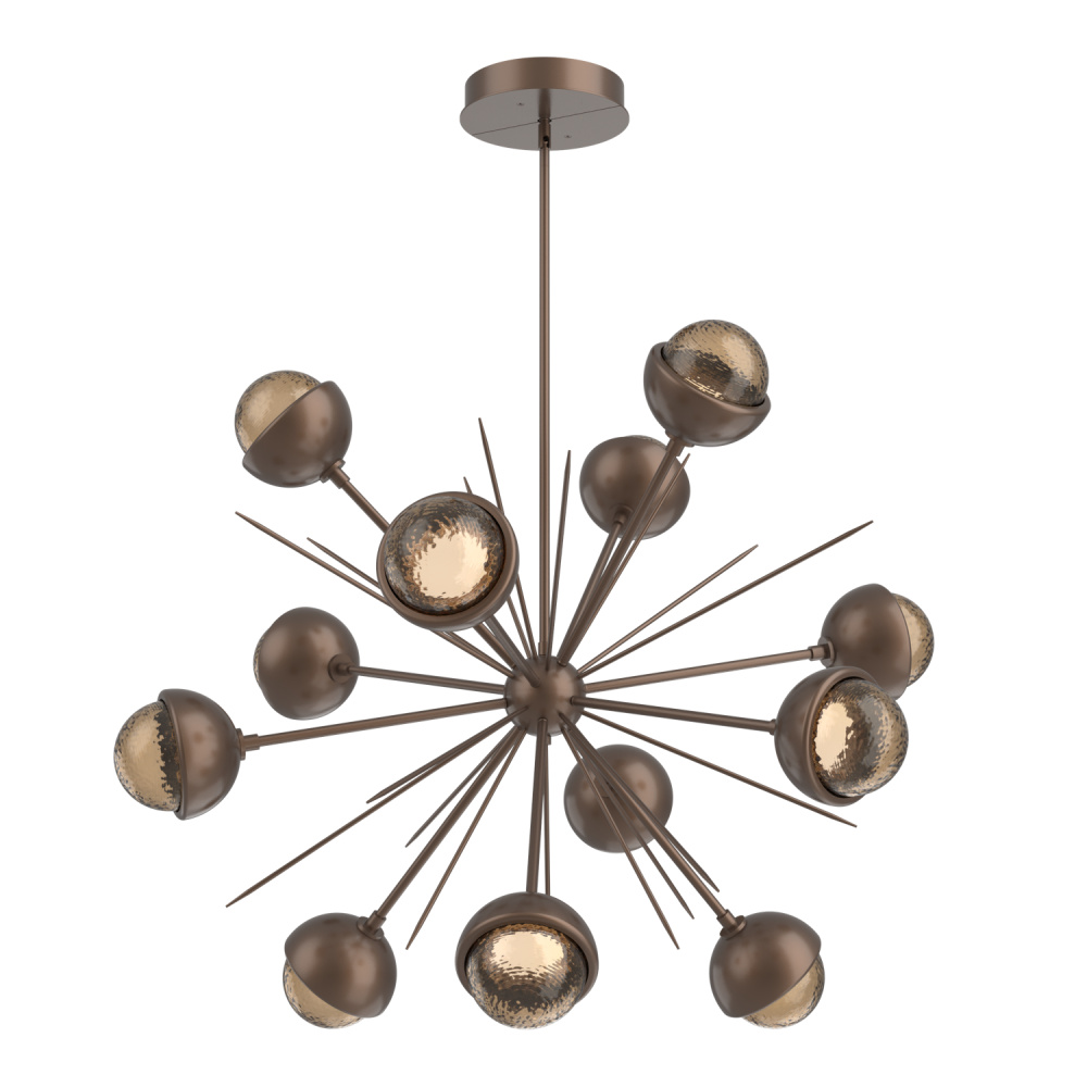 Cabochon Chandelier Large Pendant Burnished Bronze