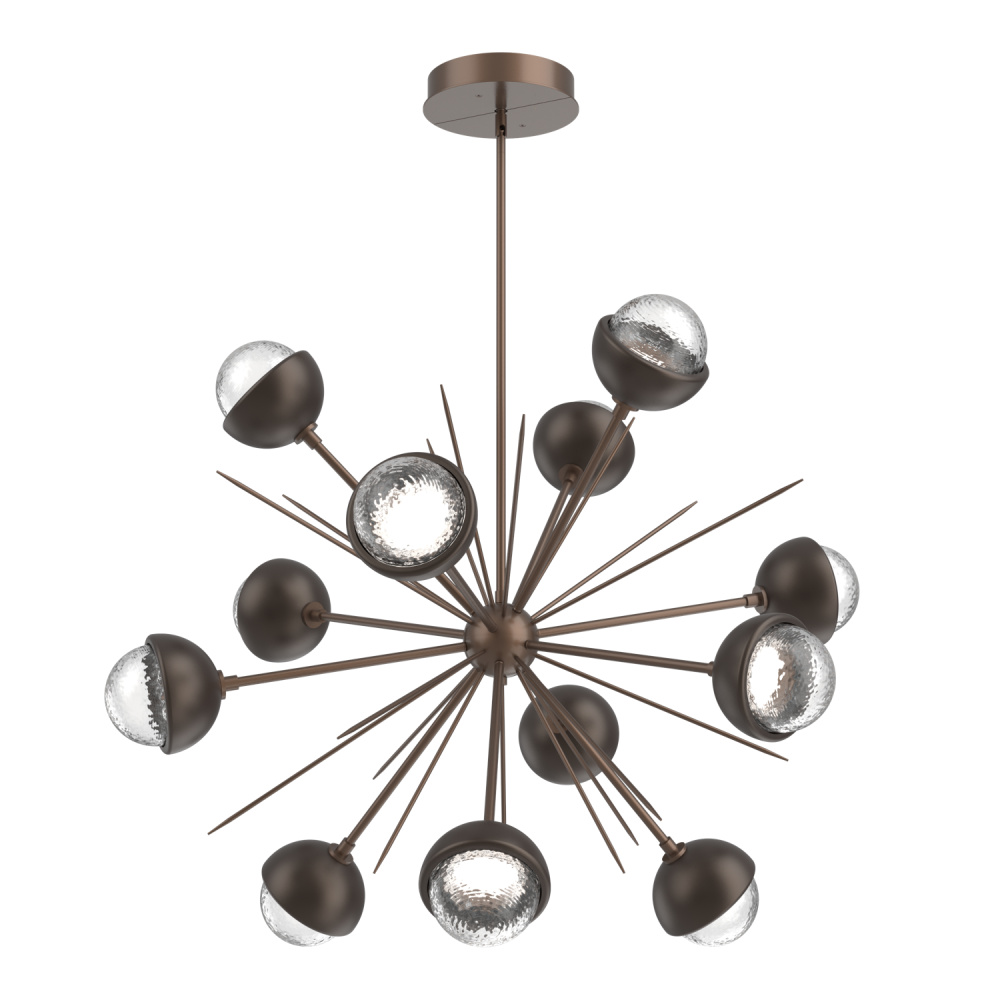 Cabochon Chandelier Large Pendant Burnished Bronze