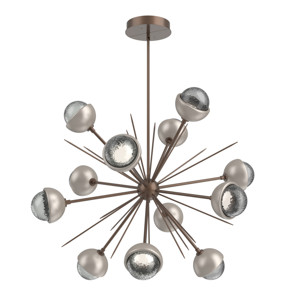 Cabochon Chandelier Large Pendant Burnished Bronze