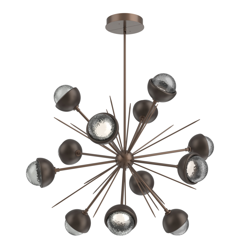 Cabochon Chandelier Large Pendant Burnished Bronze