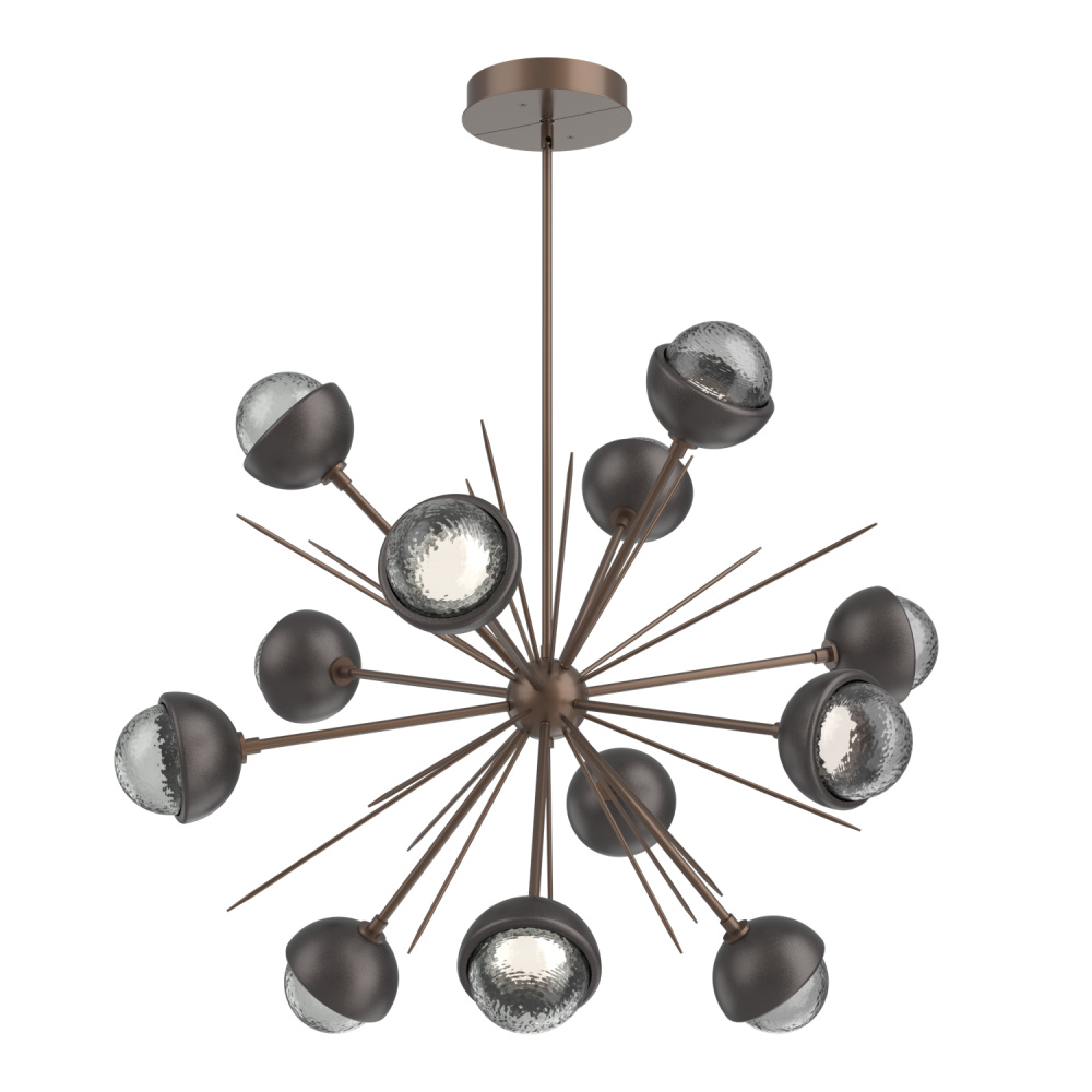 Cabochon Chandelier Large Pendant Burnished Bronze