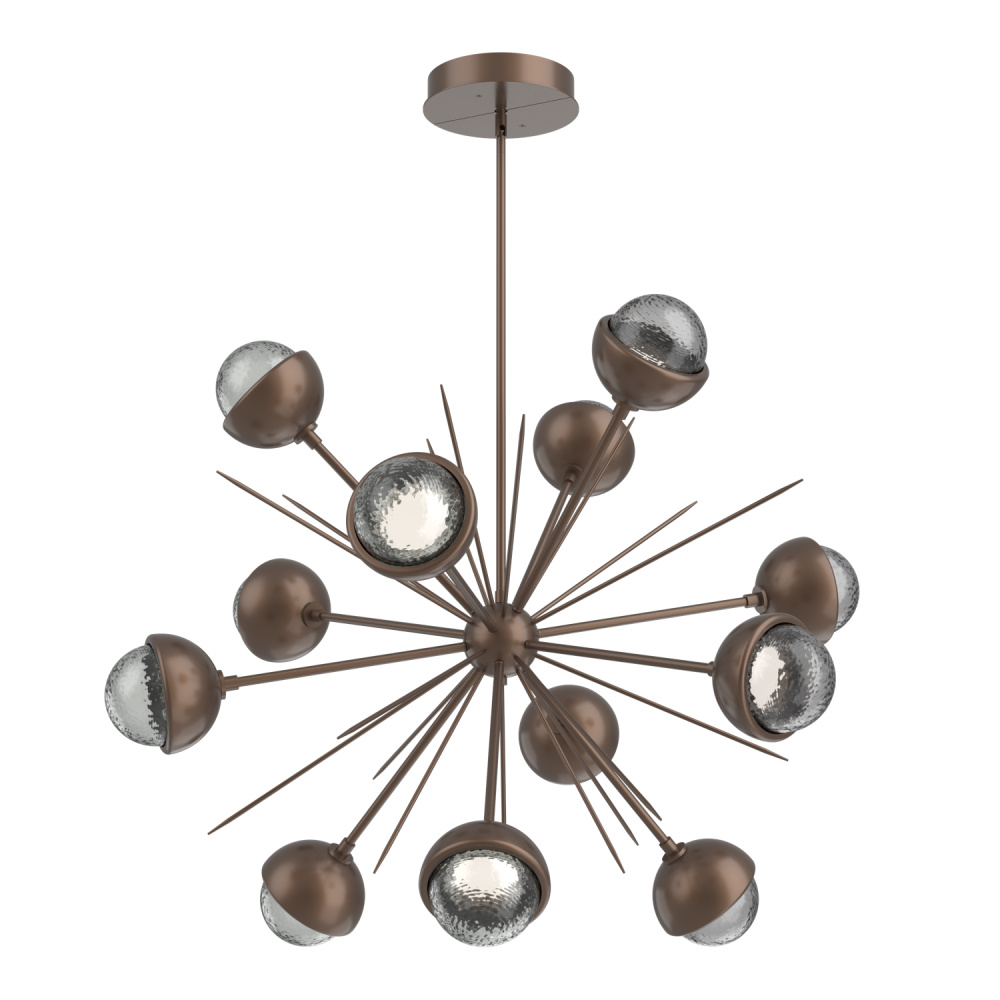 Cabochon Chandelier Large Pendant Burnished Bronze