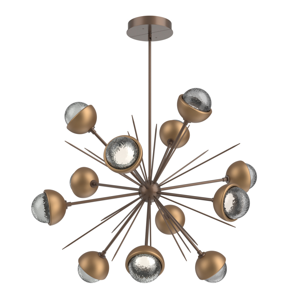Cabochon Chandelier Large Pendant Burnished Bronze