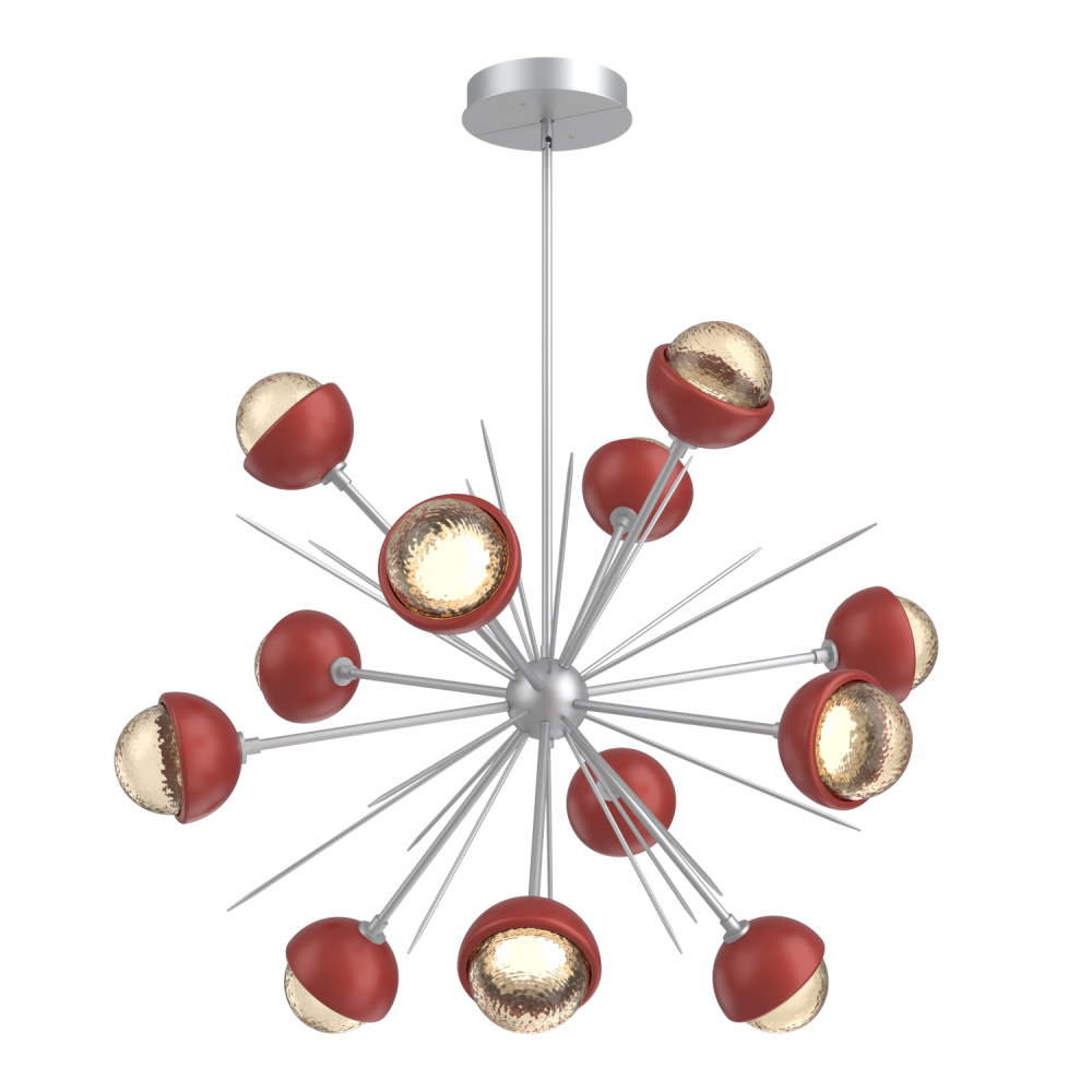 Cabochon Chandelier Large Pendant Classic Silver