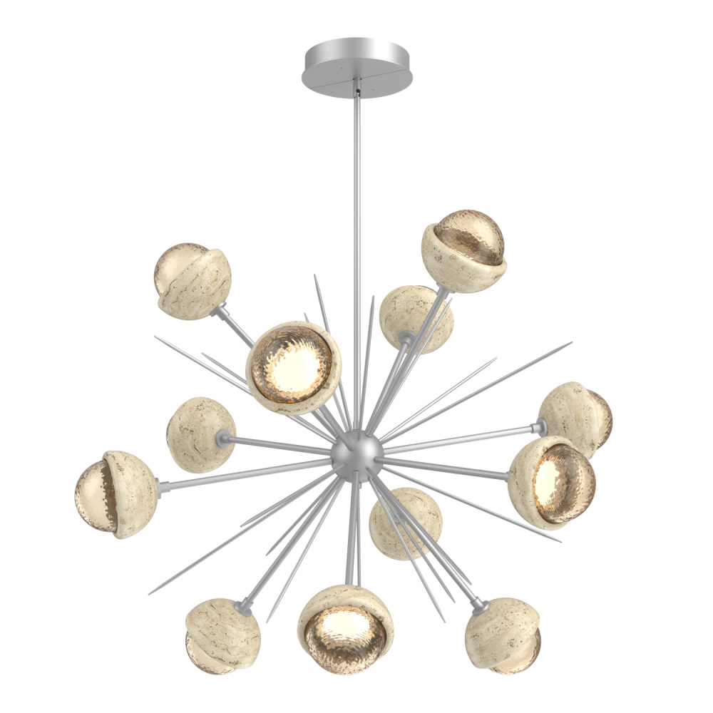 Cabochon Chandelier Large Pendant Classic Silver