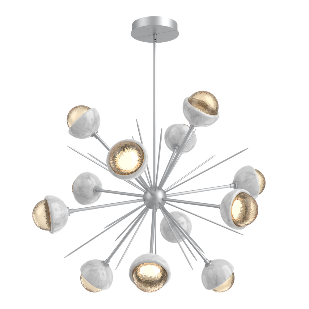 Cabochon Chandelier Large Pendant Classic Silver