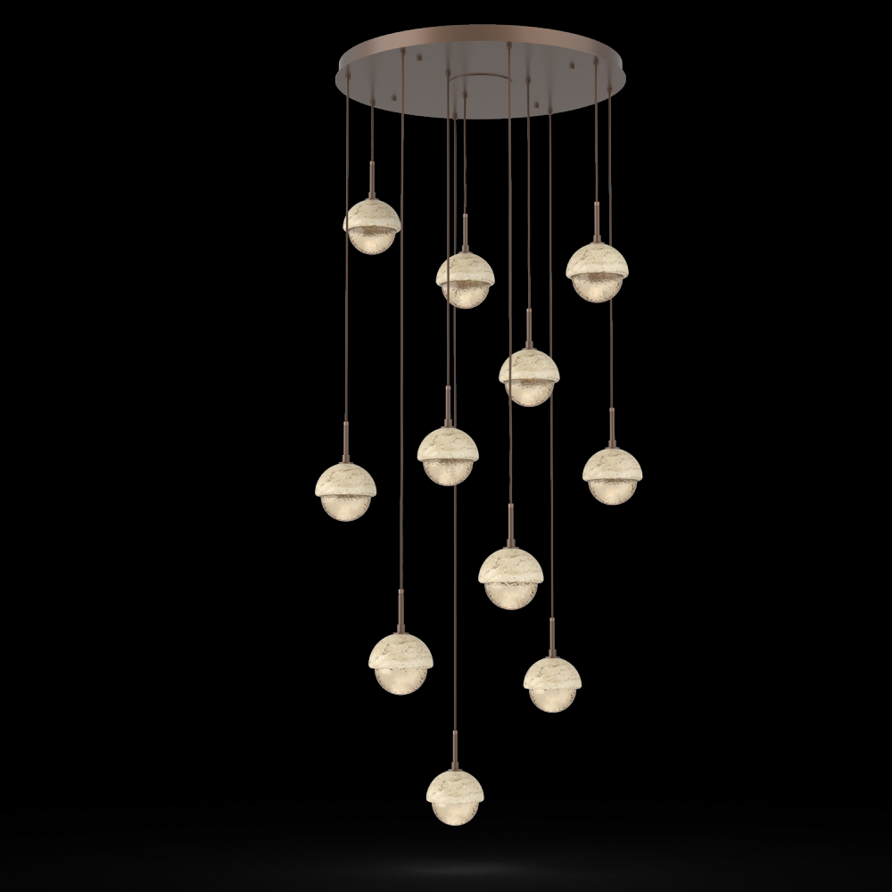 Cabochon Round 11pc Multi-Pendant