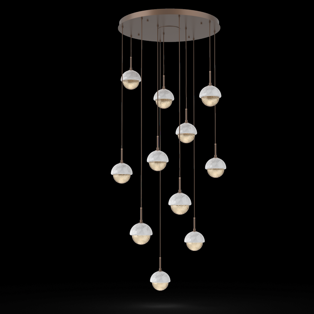 Cabochon Round 11pc Multi-Pendant