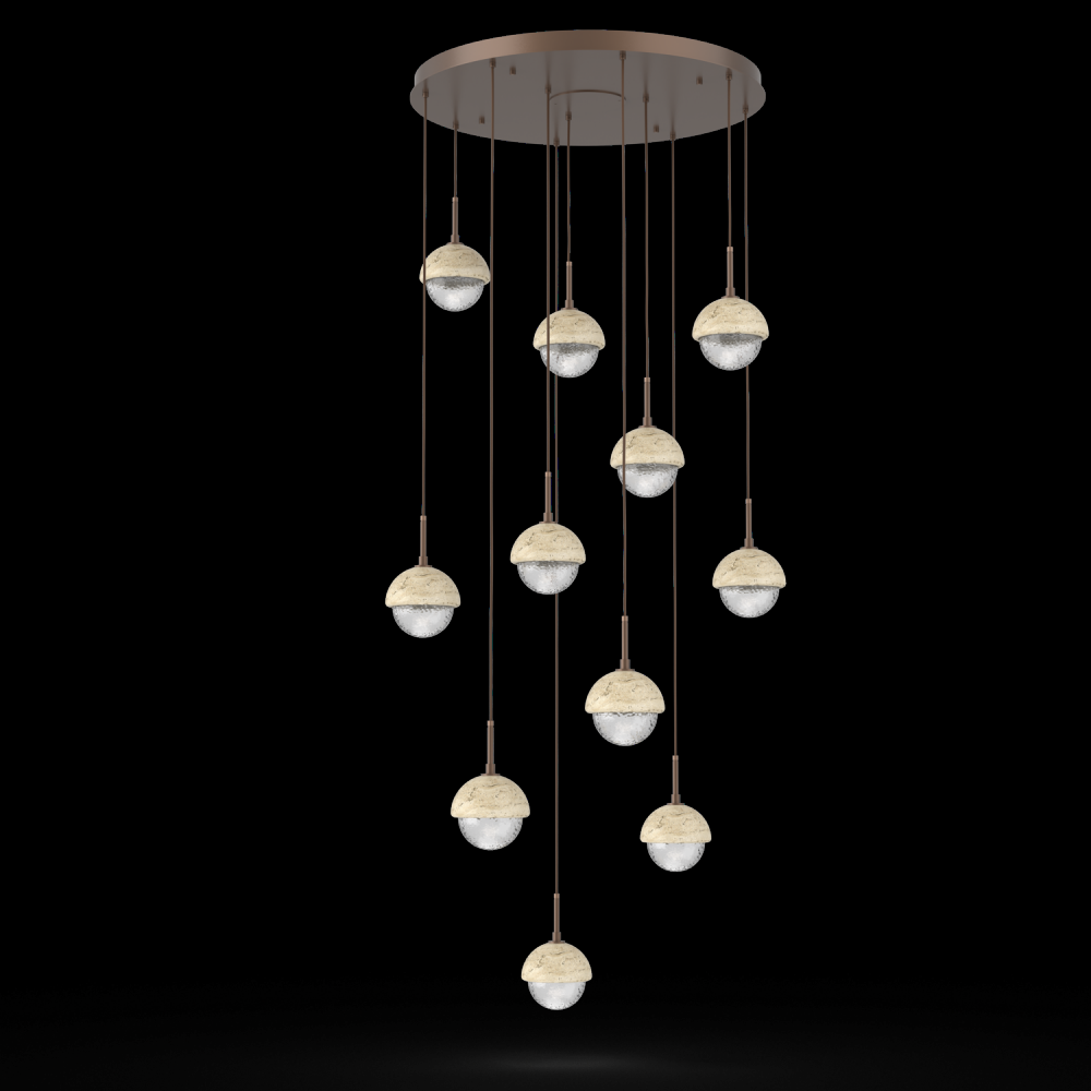 Cabochon Round 11pc Multi-Pendant