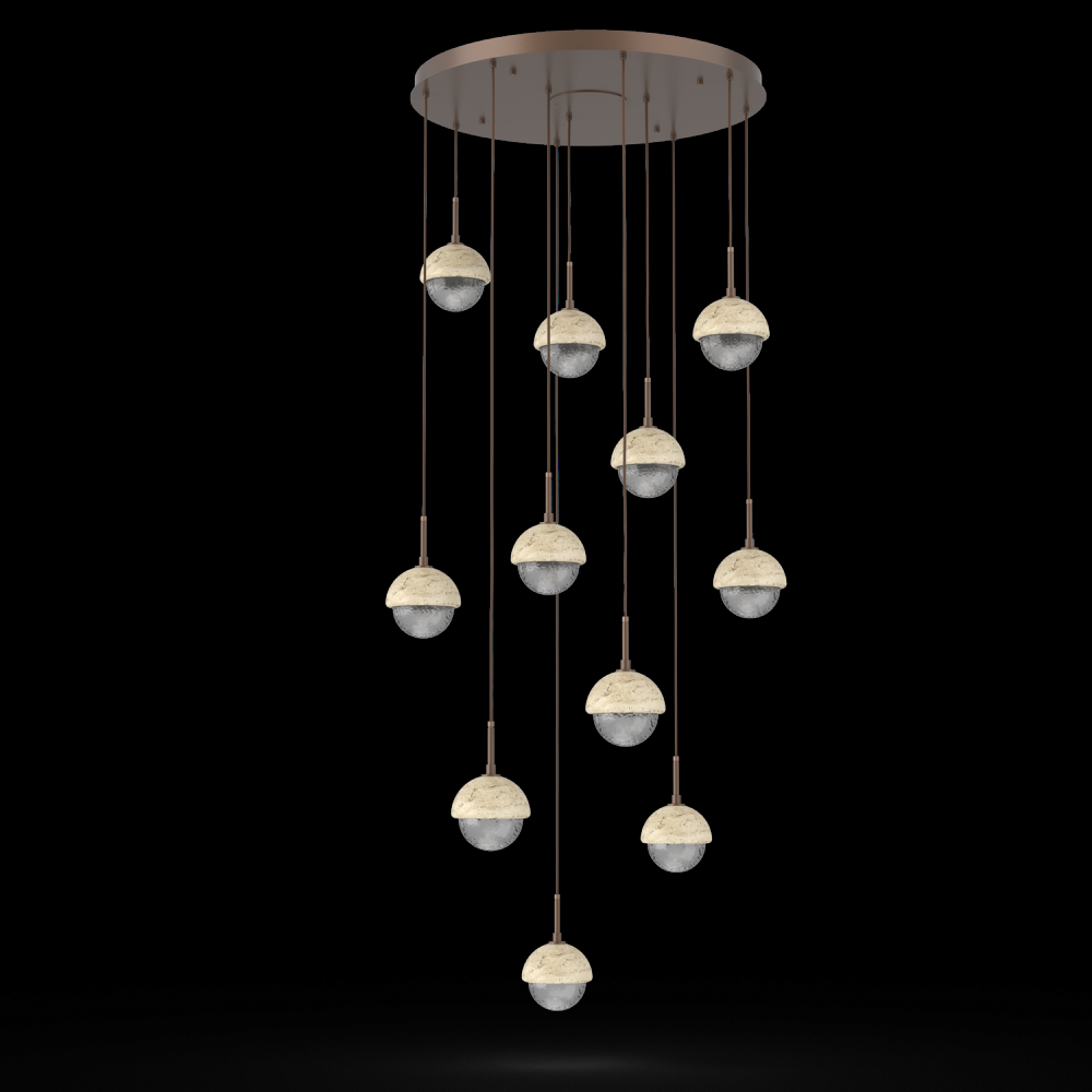 Cabochon Round 11pc Multi-Pendant