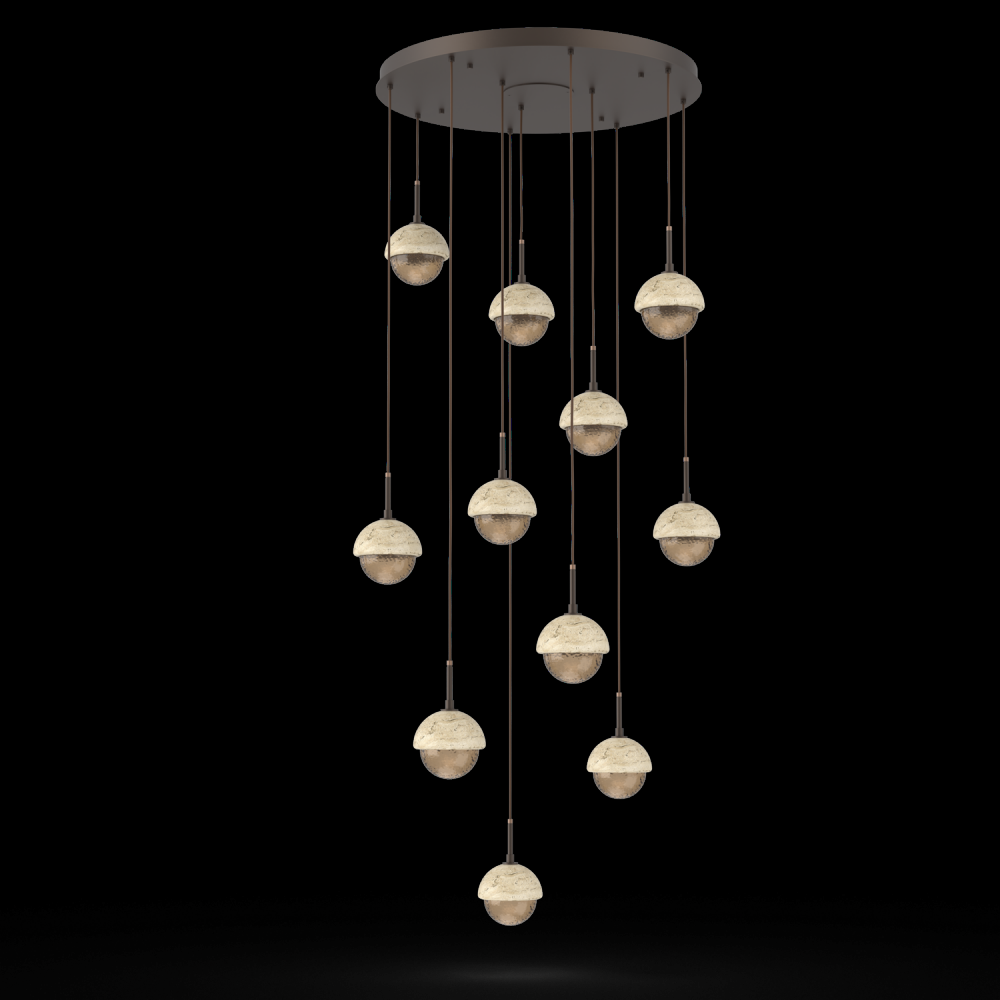 Cabochon Round 11pc Multi-Pendant