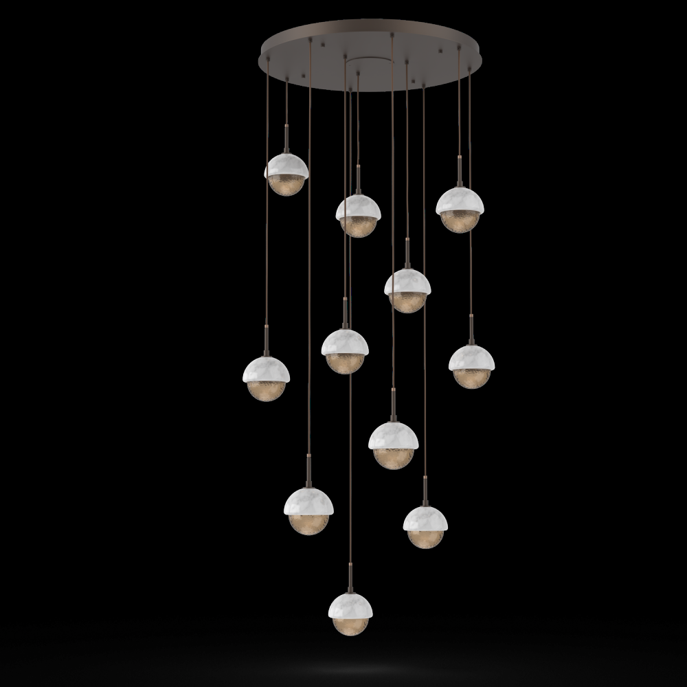 Cabochon Round 11pc Multi-Pendant