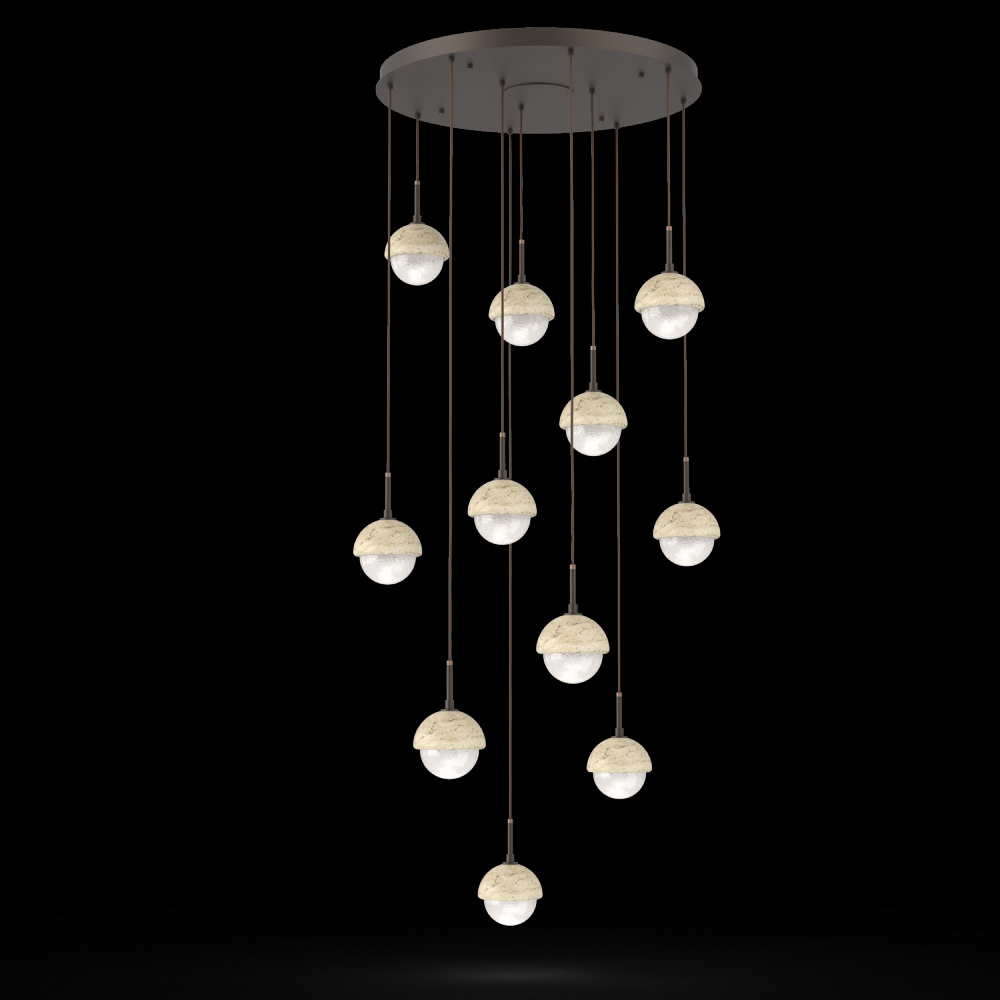 Cabochon Round 11pc Multi-Pendant