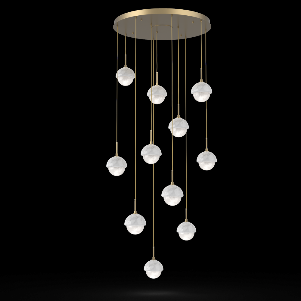 Cabochon Round 11pc Multi-Pendant