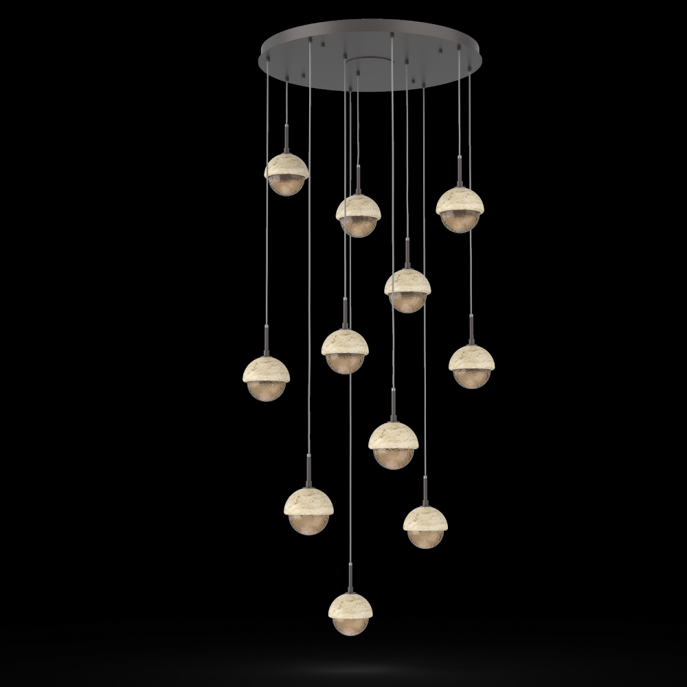 Cabochon Round 11pc Multi-Pendant