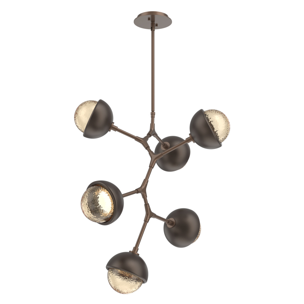 Cabochon Chandelier Large Pendant Burnished Bronze