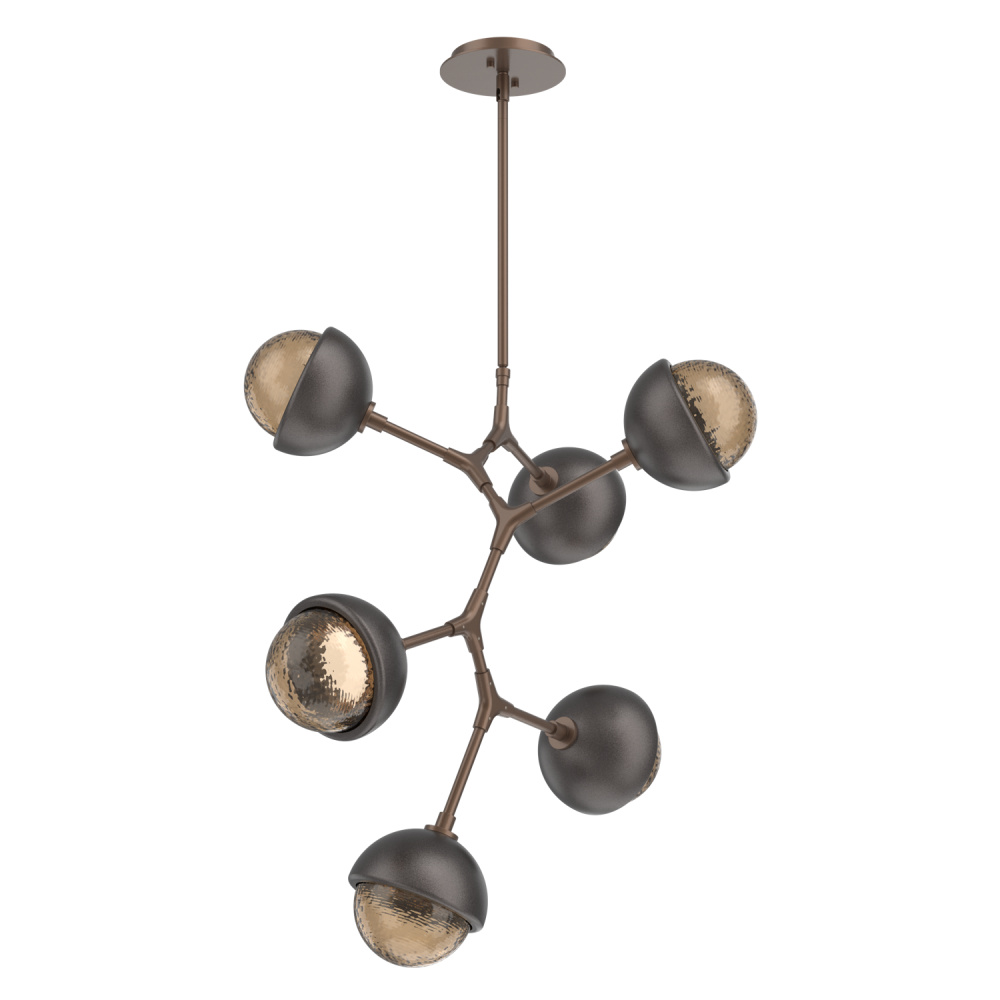 Cabochon Chandelier Large Pendant Burnished Bronze