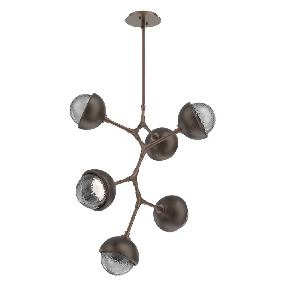 Cabochon Chandelier Large Pendant Burnished Bronze