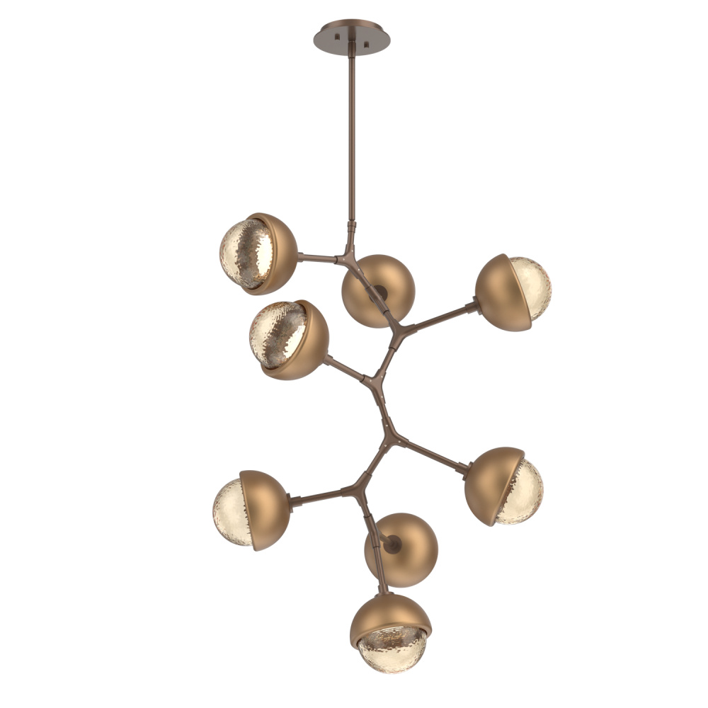 Cabochon Chandelier Large Pendant Burnished Bronze