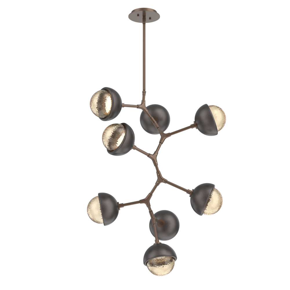 Cabochon Chandelier Large Pendant Burnished Bronze
