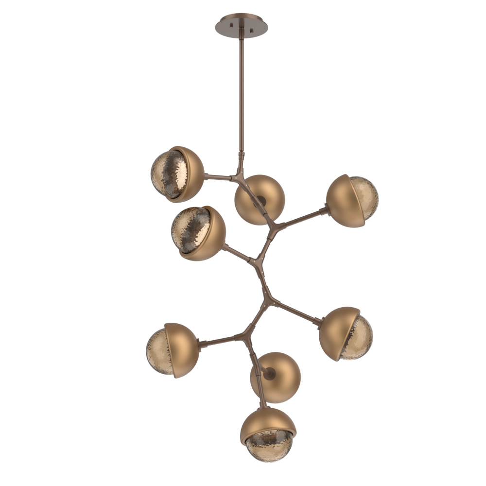 Cabochon Chandelier Large Pendant Burnished Bronze