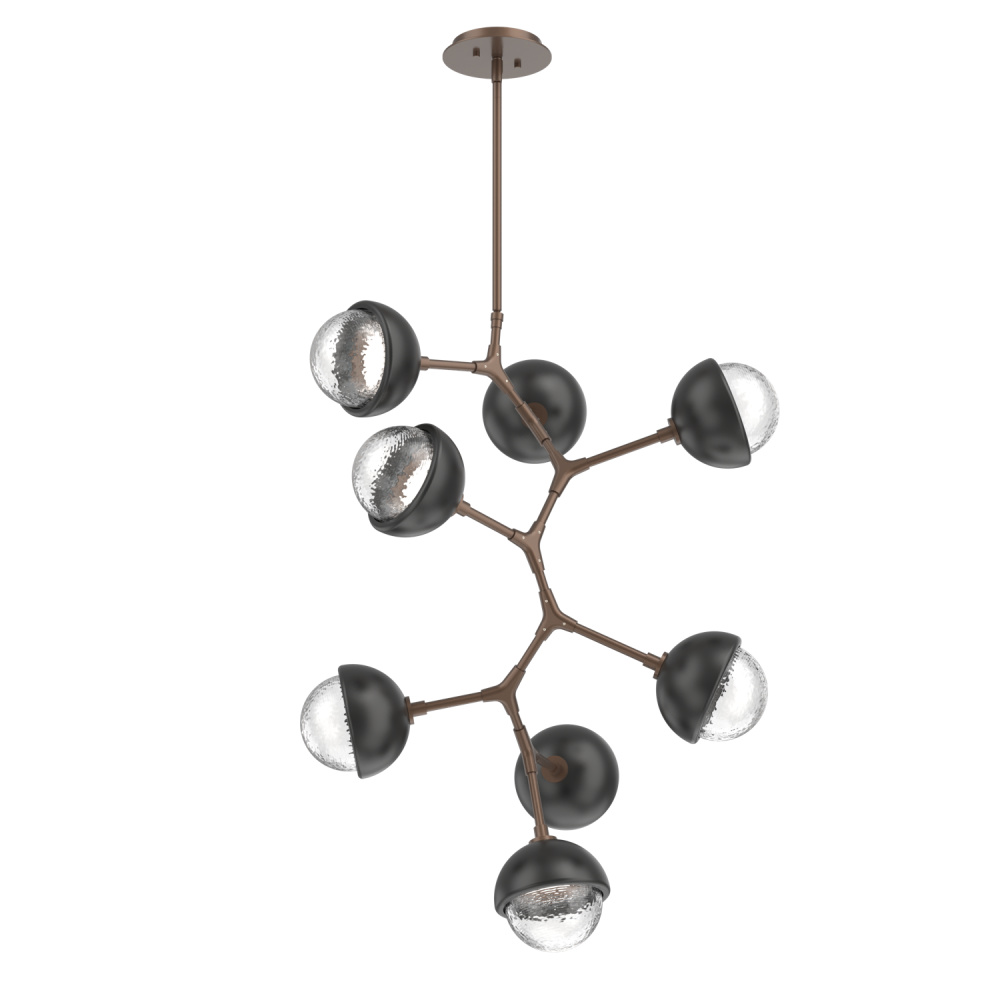 Cabochon Chandelier Large Pendant Burnished Bronze