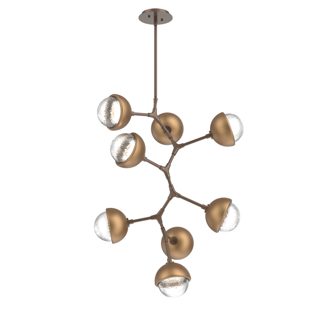 Cabochon Chandelier Large Pendant Burnished Bronze