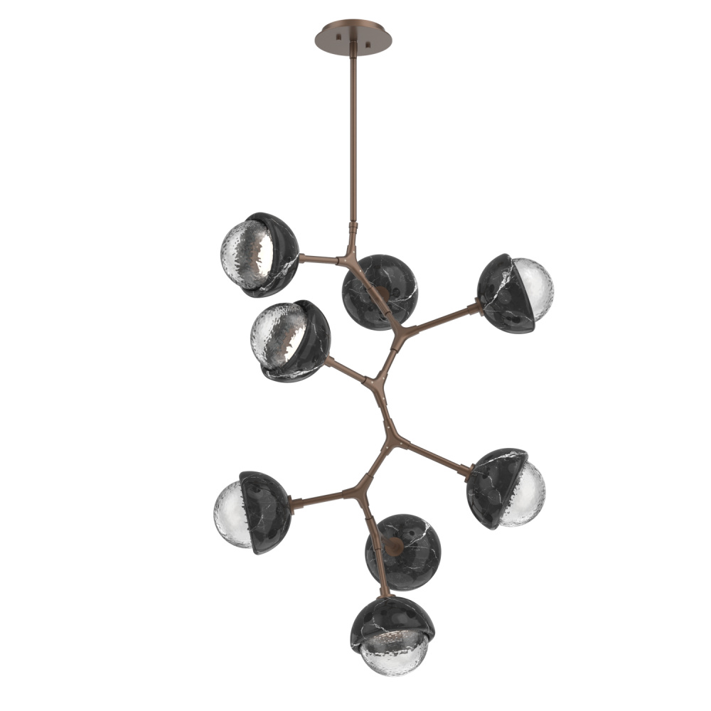 Cabochon Chandelier Large Pendant Burnished Bronze