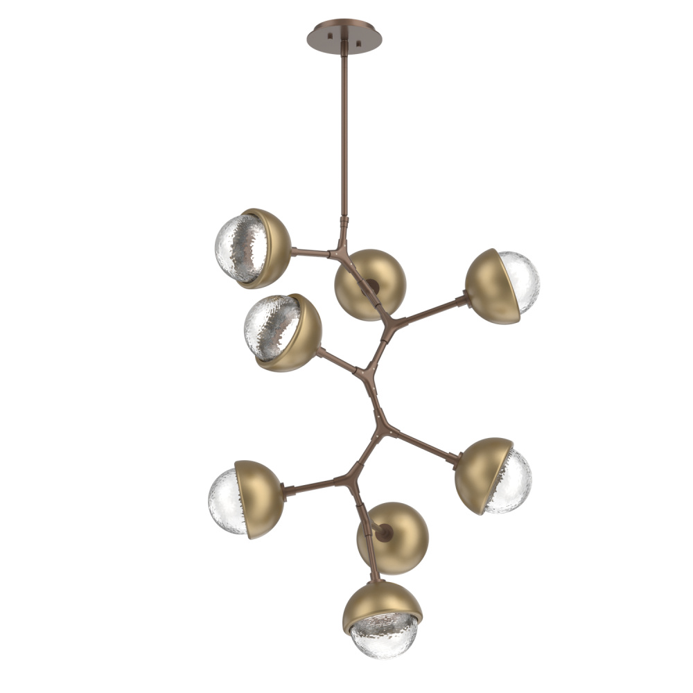 Cabochon Chandelier Large Pendant Burnished Bronze