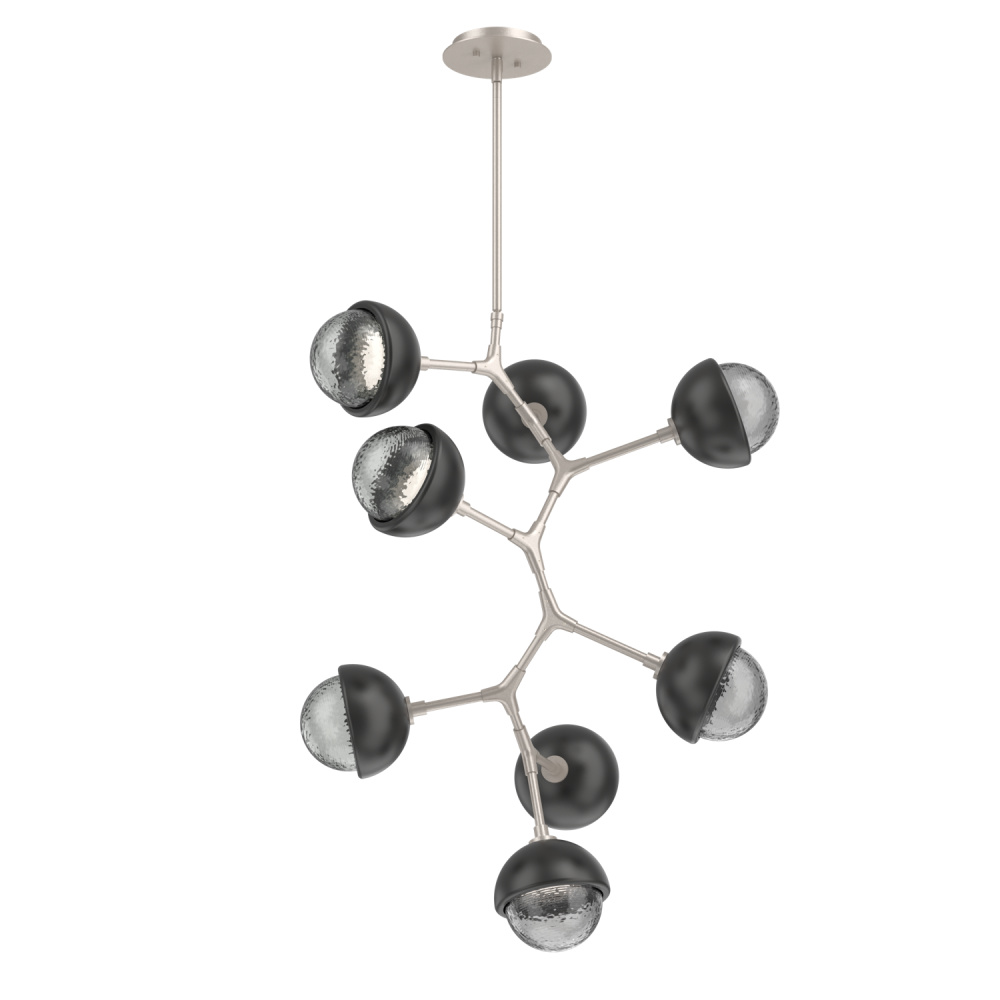 Cabochon Chandelier Large Pendant Beige Silver