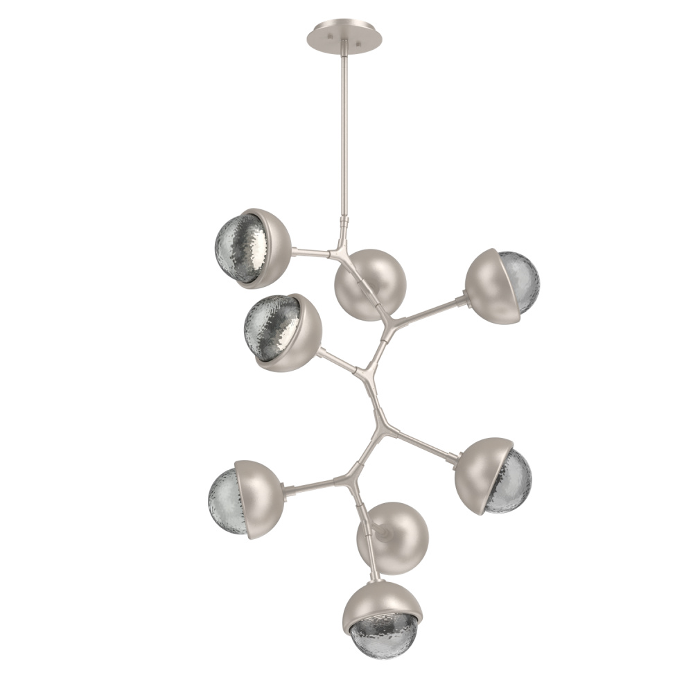 Cabochon Chandelier Large Pendant Beige Silver