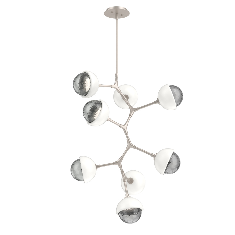 Cabochon Chandelier Large Pendant Beige Silver