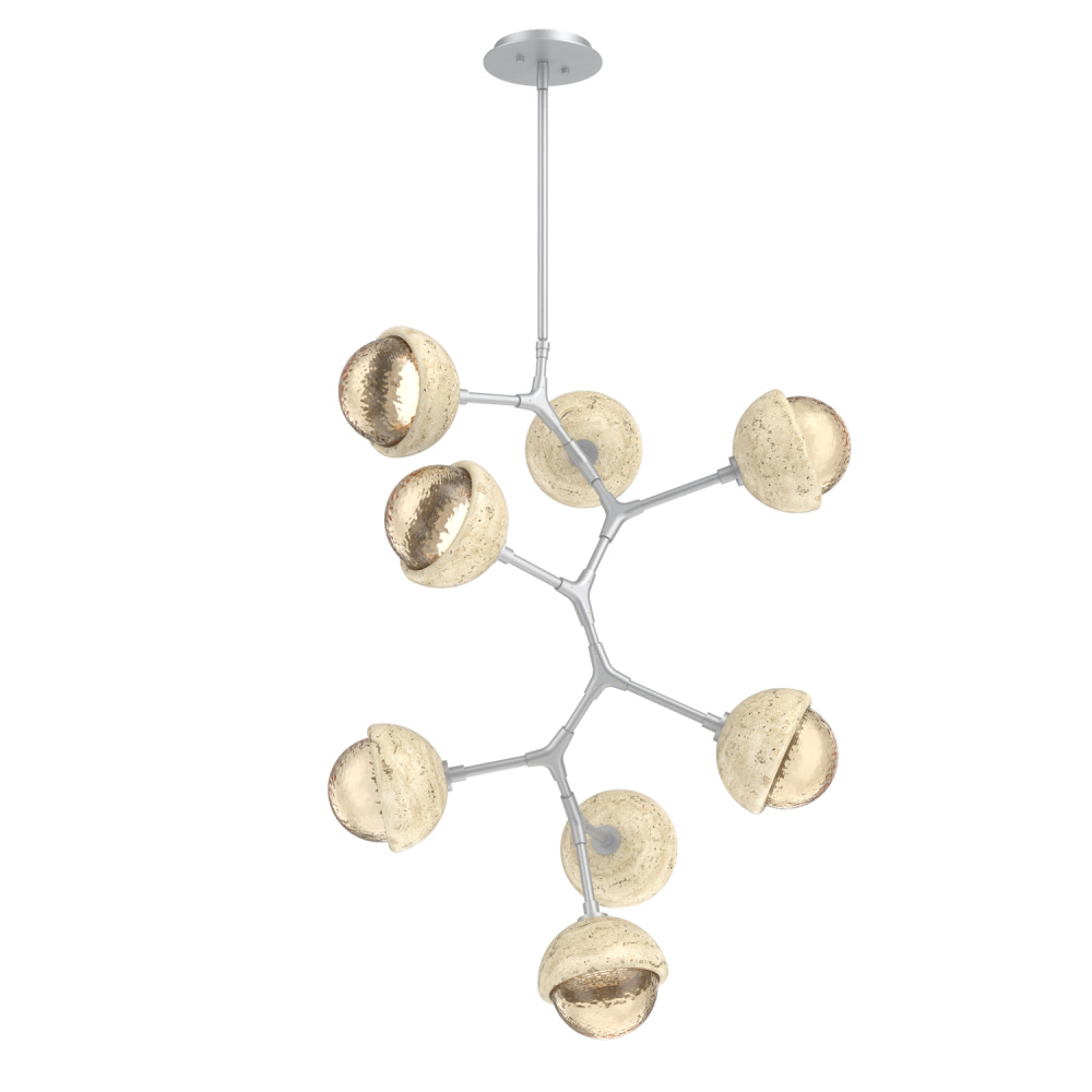 Cabochon Chandelier Large Pendant Classic Silver