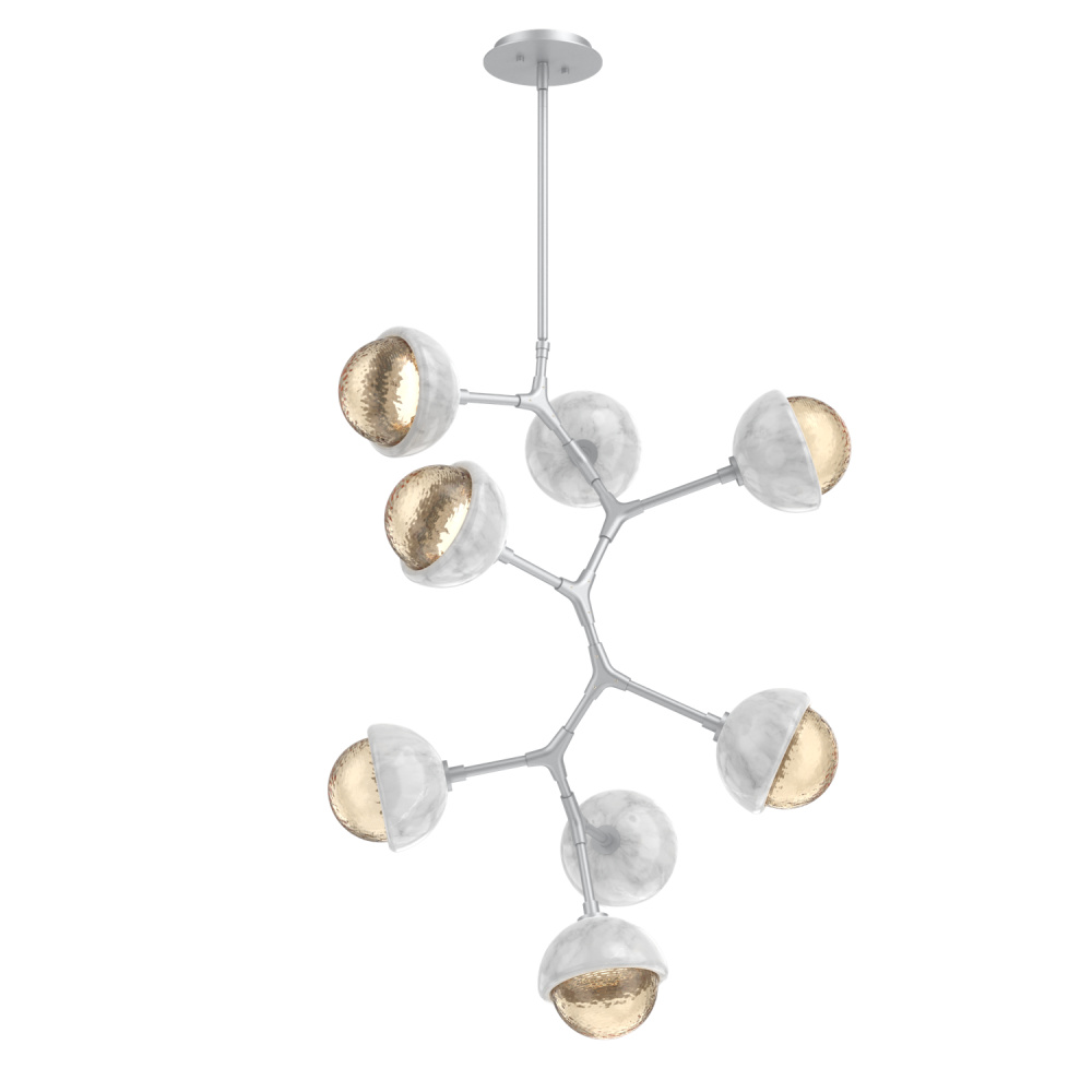 Cabochon Chandelier Large Pendant Classic Silver